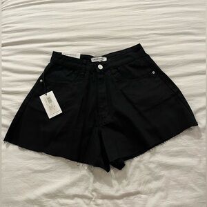 WeWoreWhat Black Flare Bell Shorts